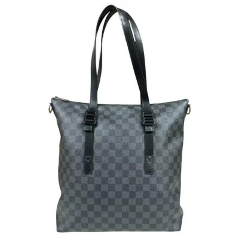 Louis Vuitton Skyline Damier Graphite Black Tote Bag Canvas Black